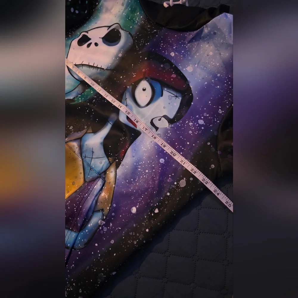Nightmare Before Christmas Jack and Sally hoodie,‎ lightweight